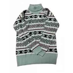 NEW TURQUOISE HAVEN women's turtleneck sweater in eggshell blue